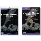 100 - BCW Silver Age  Polypropylene Comic Book Bags & Backing Boards Combo Set