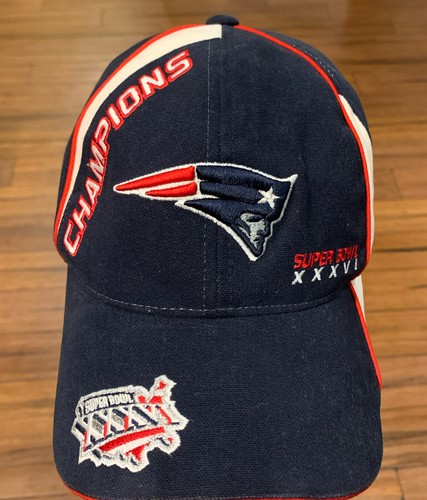 New England Patriots Hat Super Bowl XXXVI 36 Champions Adjustable Reebok Cap - Picture 11 of 12