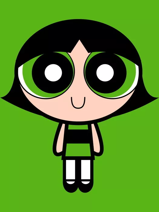 Green powder 2024 puff girl