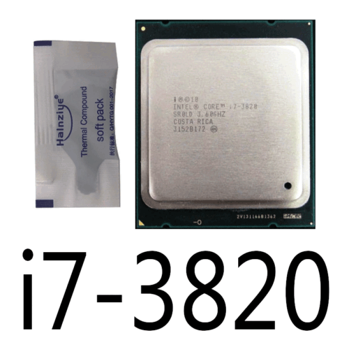 Processeur processeur Intel Core i7-3820 3,6 GHz LGA2011 4 cœurs 130 W - Photo 1 sur 1