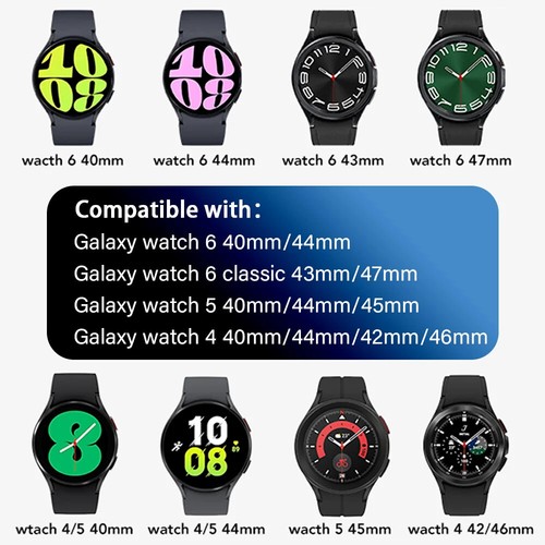 Bransoletka do Samsung Galaxy Watch 40/42/44/46mm czarna silikonowa - Zdjęcie 5 z 40