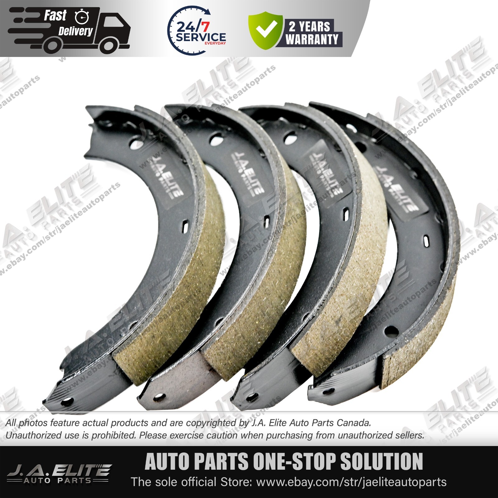 4 Pcs Hand Brake Shoes for Maserati Quattroporte GranTurismo GranCabrio 248418