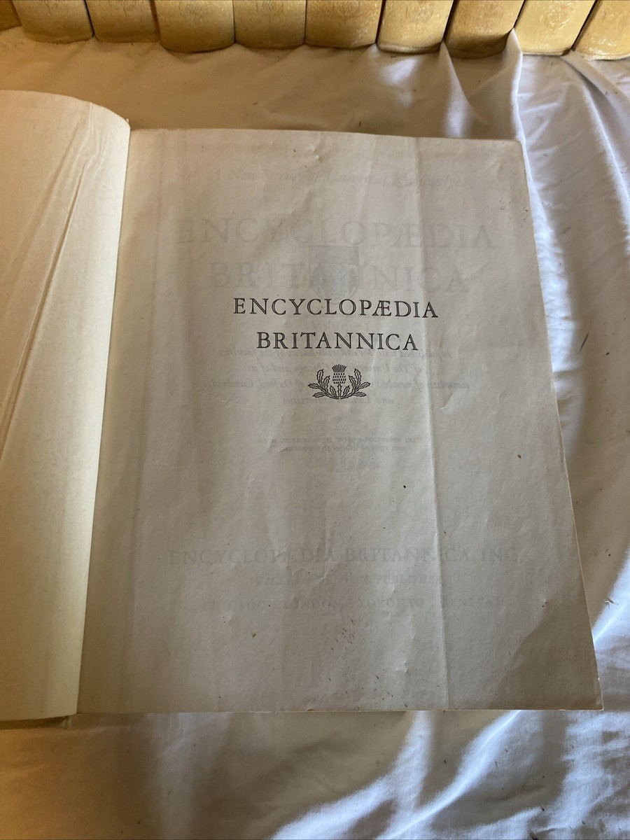 SET ENCYCLOPEDIA BRITANNICA “A NEW SURVEY OF UNIVERSAL KNOWLEDGE