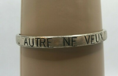 Bracelet Vintage SCOOTER - Couleur Verte, Métal, Pour Femme, Bon état Avec Petites Usures