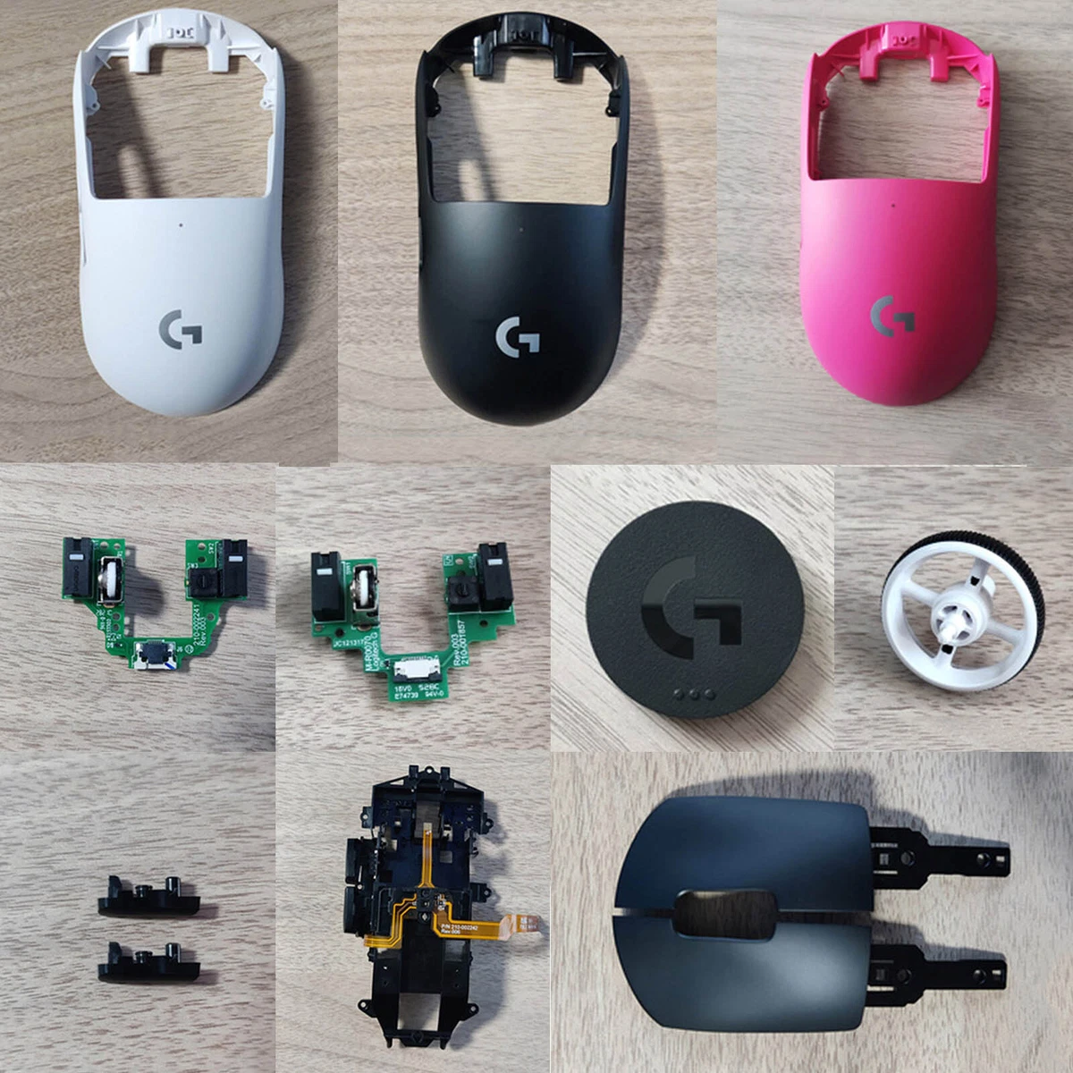 For Logitech GPW G Pro X Superlight Mouse Shell Wheel Left Right Button Skeleton