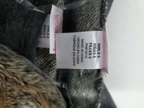 Youngland sz.5 Girl Fur Vest and Dress Set- 3 Pcs with Choaker Necklace NWT - Picture 11 of 11