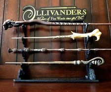 Harry Potter Ollivanders Tabletop Wand Display Rack Stand - 4 Wand Capacity