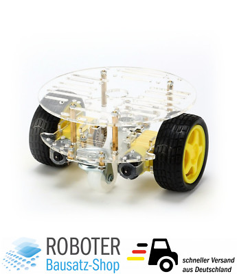 2WD Smart Car Chassis Plattform für Arduino Roboter mit Batteriebox und Motoren