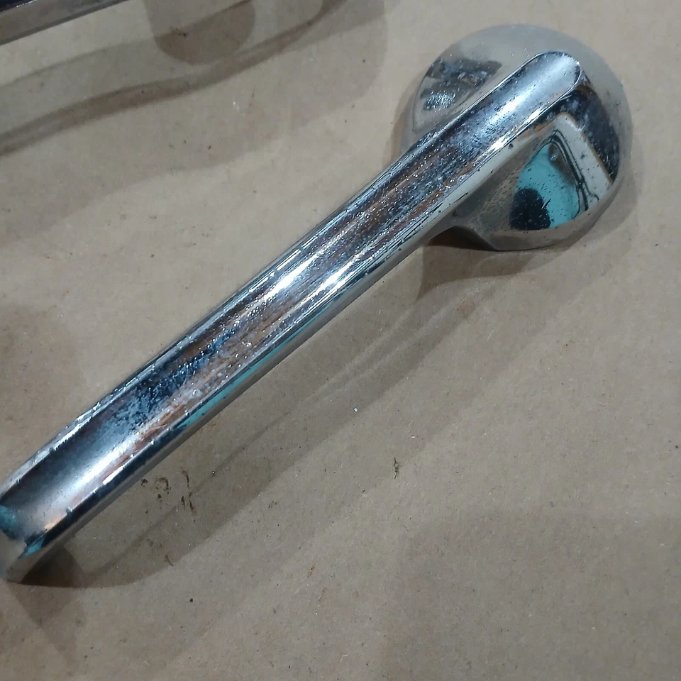 1957-1958 Plymouth Door Handle Window Crank Belvedere Fury Savoy 2 Door Hardtop - Image 2 of 4