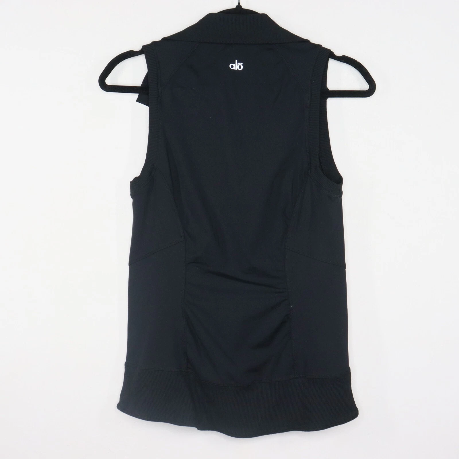alo-yoga sport vest two tone lakeside full zip activewear jacket