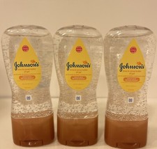 3 - Johnson  Johnson Baby Shea  Cocoa Butter Oil Gel 6.5 OZ Each