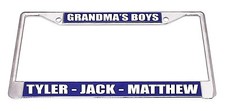 Custom Metal Business License Plate Frame - Advertise Your Business - Any Color Custom Metal Business License Plate Frame - Advertise Your Business - Any Color