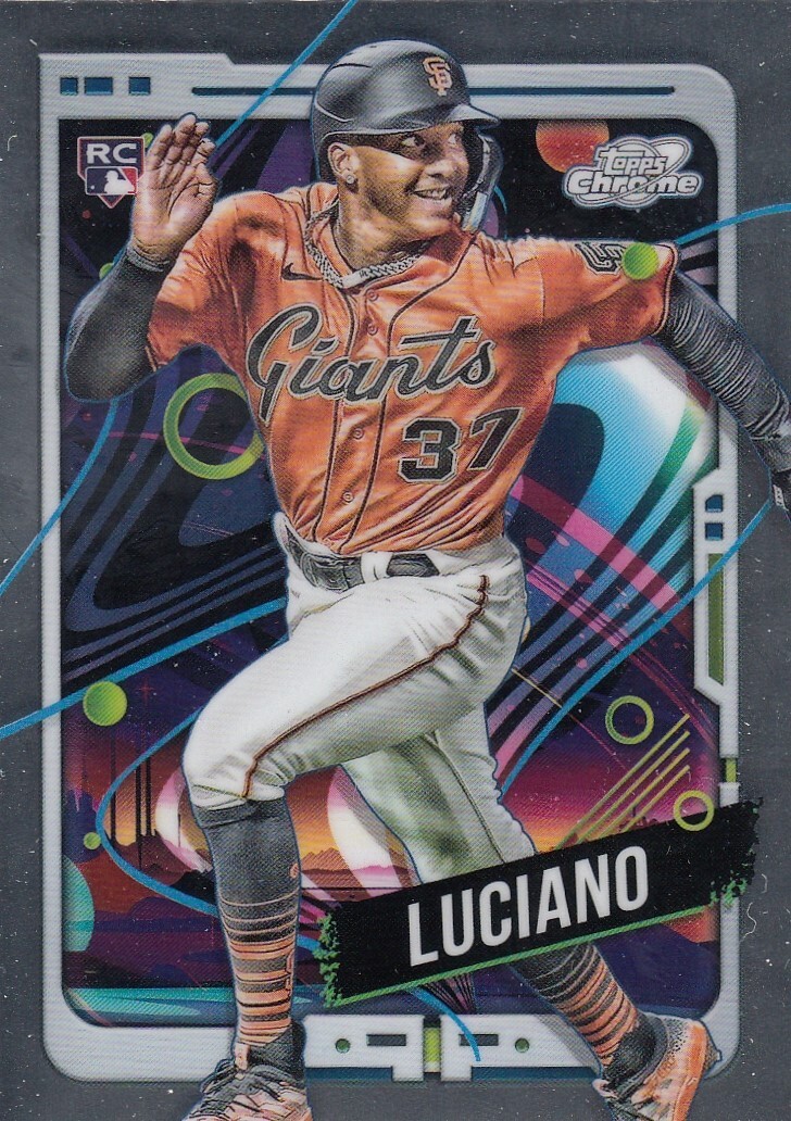 MARCO LUCIANO TOPPS COSMIC CHROME ROOKIE CARD RC SAN FRANCISCO GIANTS #99 2024