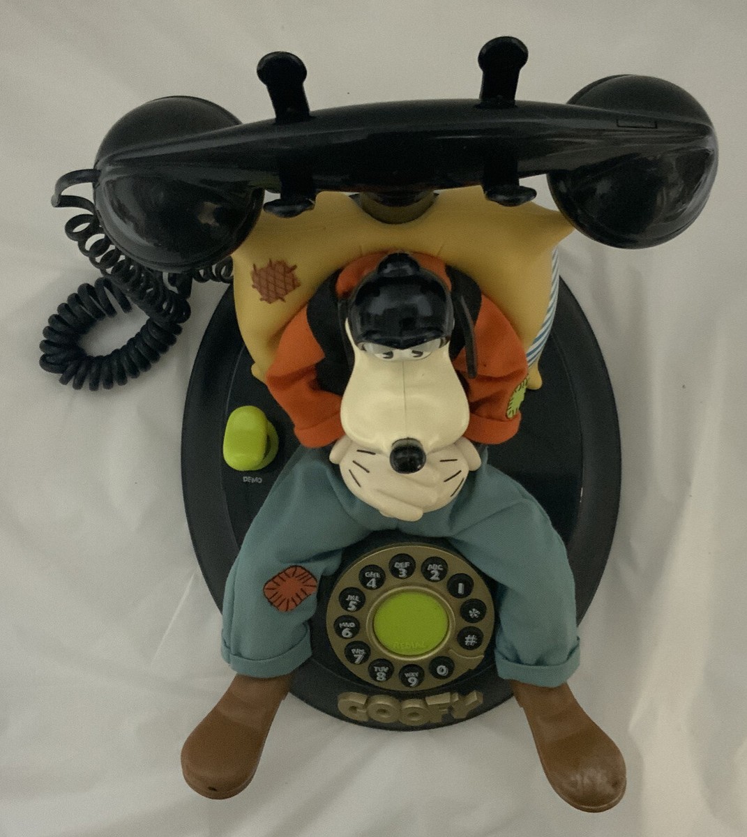 グーフィー　テレフォン Vintage Disney Goofy Talking Telephone Animated Corded