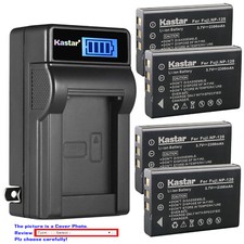 Kastar Battery LCD Wall Charger for Fuji NP-120 FNP-120  Fuji FinePix M603 Zoom