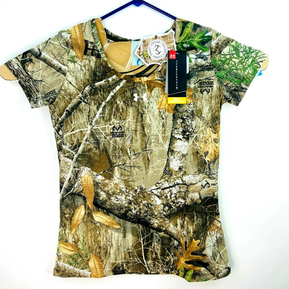 Under Armour UA Womens Threadborne Early Season Camo SS RealTree Size Md - Image 3 of 4