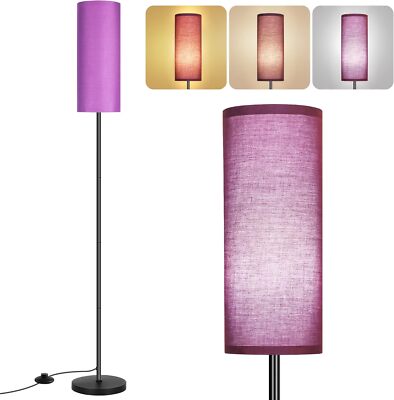 PARTPHONER Floor Lamp for Living Room Modern Standing Lamps with Lampshade