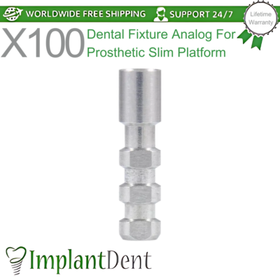 10x Dental Fixture Analog For Prosthetic Slim Platform 3.0mm