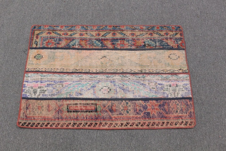Oushak Rug, Aztec Rugs, 2x3 ft Small Rug, Turkish Rug, Vintage Rug