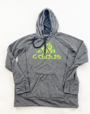 Adidas Hoodie Sweatshirt Youth Medium Gray
