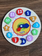 Creative Kids Wooden Learning time clock Teaching for kids