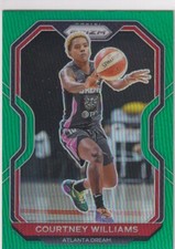2021 Panini WNBA Prizm SP Green Refractor Prizm #6 Courtney Williams