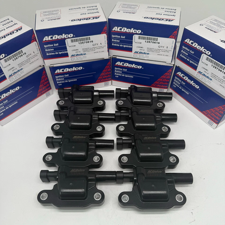 High Performance UF413 Ignition Coil+Spark Plug+Wire For Chevy GMC 5.3L 6.2L V8 - Image 3 of 4