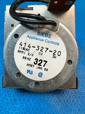 Siebe Washer Timer Motor 414-327-20 115 vac rpm 1 2-3 60hz