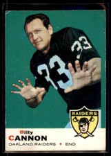 1969 Topps Billy Cannon #68 Oakland Raiders