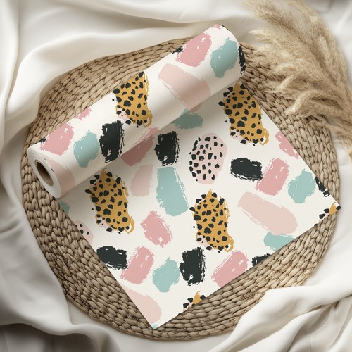 Leopard Pattern Wrapping Paper A1 A2 Sheets Birthday Gift Wrap Animal Print W40 - Picture 2 of 5