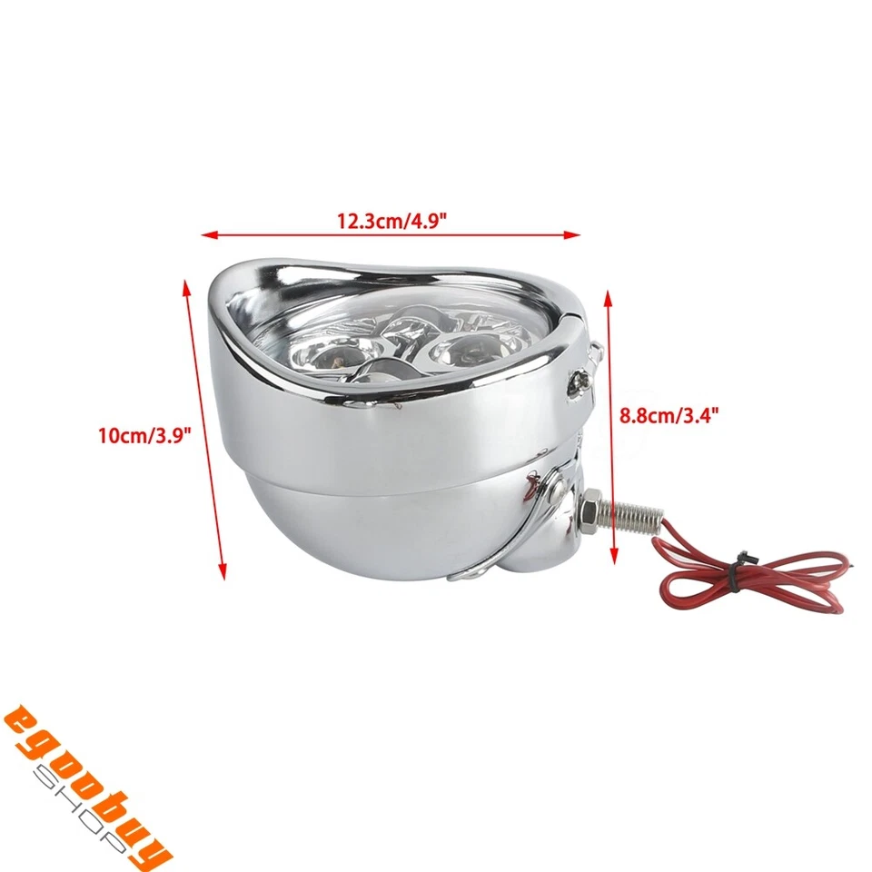 Светодиодные противотуманные фары 4,5 дюйма для мотоциклов Harley Touring Softail Road King Street Gilde - Изображение 2 из 4