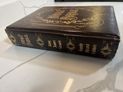 Bibel King James. Version Leather Bound Family Record Edition 1970 Fireside - Bild 3 von 9