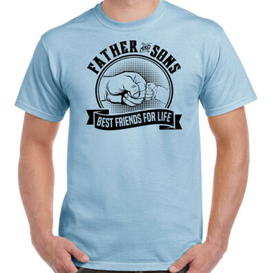 Vater & Söhne T-Shirt Beste Freunde fürs Leben Herren lustig Vatertag Papa Geschenk 