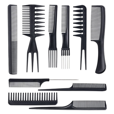 Hair Comb 10PCS Hair Stylists Professional Styling Comb Set Variety Pack