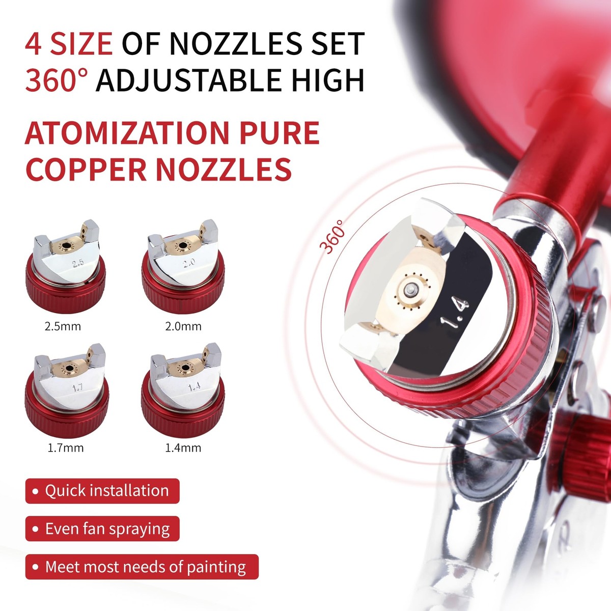 Zeinlenx HVLP Spray Gun with 10Pcs 600ML Disposable Paint Cups