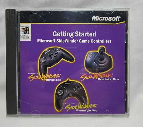 Microsoft SideWinder Getting Started Game Controller Software 3.0 CD-ROM PC 1998