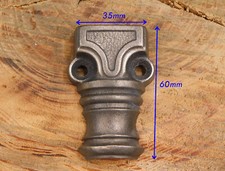Pour Tringle 16x8mm,Ancien guide de crémone en fonte,Chapiteau,Coulisse, Fenêtre