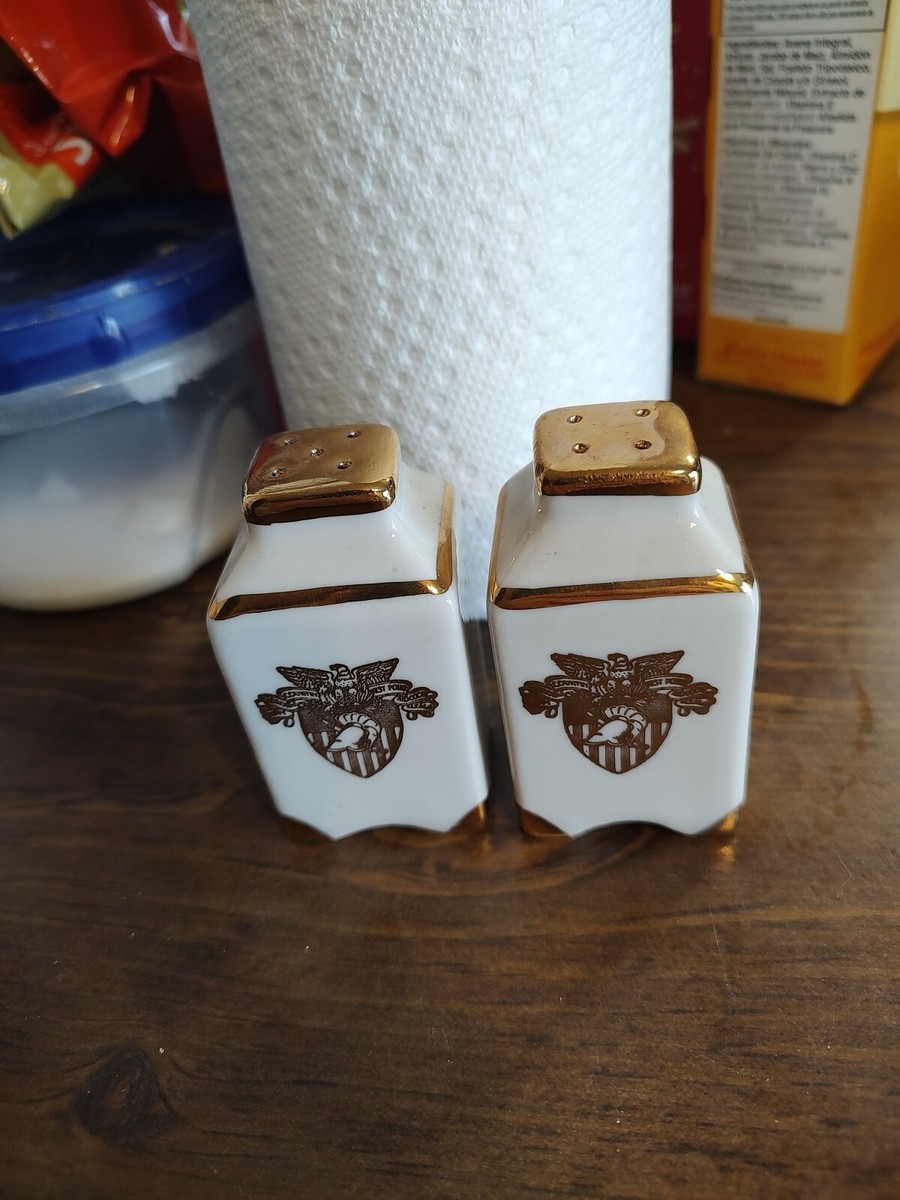   ソルトアンドペッパー　ヴィンテージ 60’s RARE ANTIQUE 1940s-60s Salt & Pepper Shaker Set: White Glass
