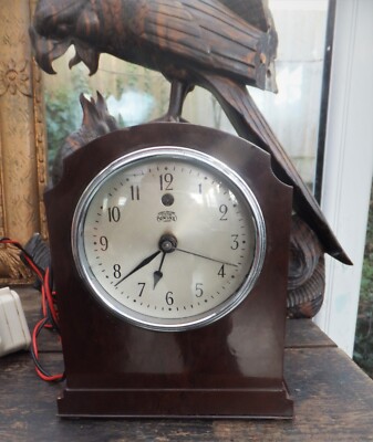 Wechselstrom elektrische Uhr Synclock 1932 Everett Edgcumbe funktioniert selten