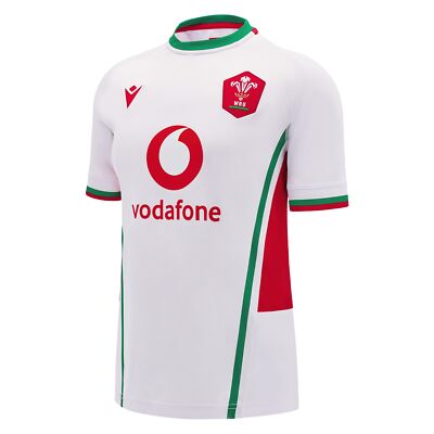 Macron Official Wales WRU 2024/25 Damen Six Nations Away Rugby Shirt