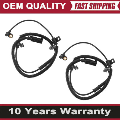 (2) 4WD Front Wheel Speed Sensor For 2011-2014 Ford Expedition Lincoln Navigator