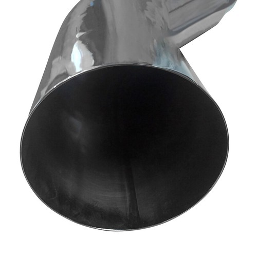 5" (ID) Inch INLET to 6" OUTLET 23" OAL DIESEL EXHAUST CHROME TURNDOWN ELBOW TIP - Picture 15 of 15