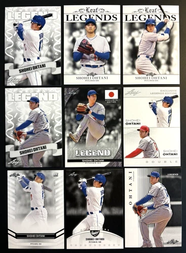 SHOHEI OHTANI LOS ANGELES DODGERS "JAPAN" LOT (2) MINT TOTAL (18) BASEBALL CARDS