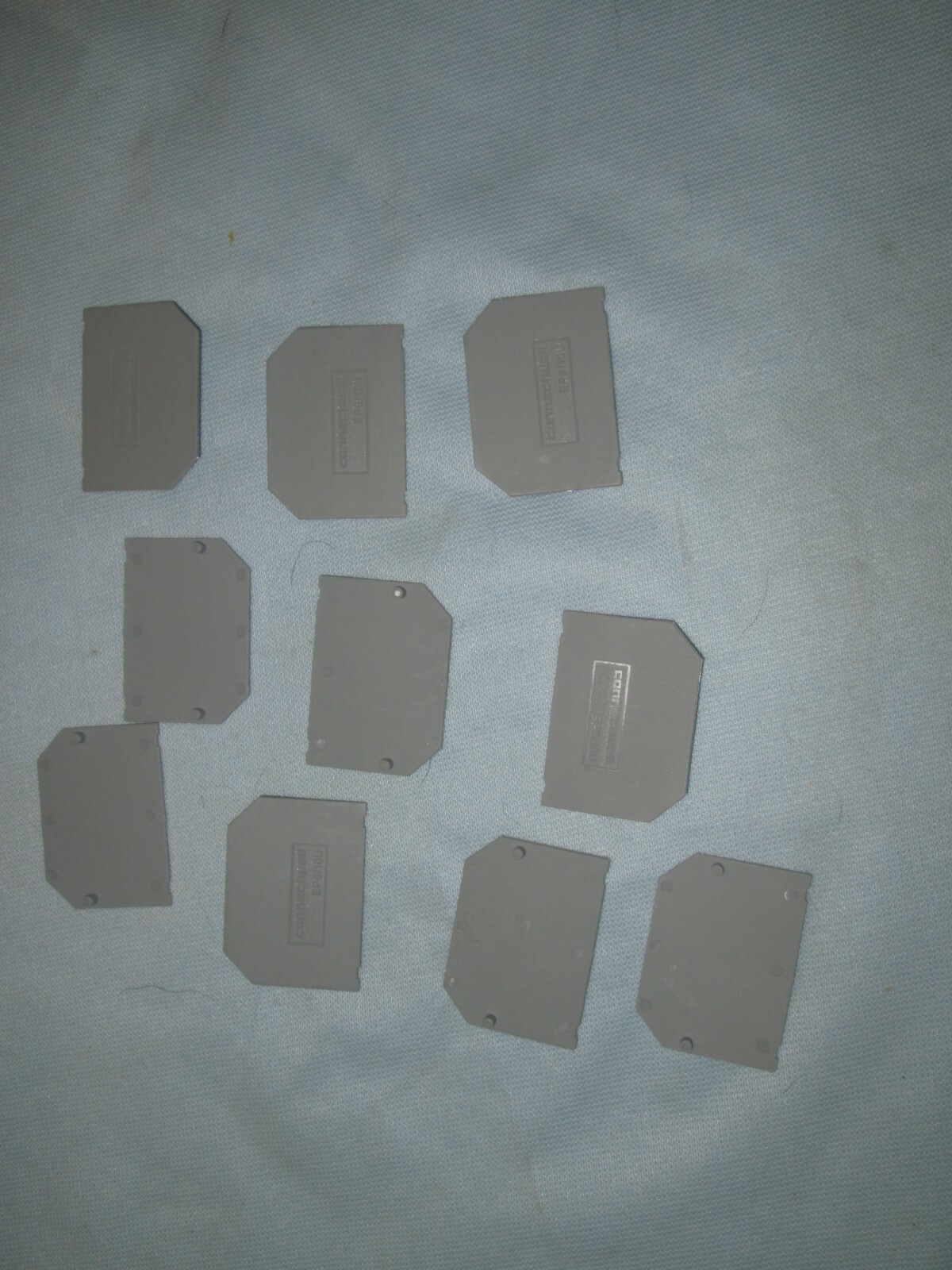 (10) ALTECH CONNECTWELL TERMINAL BLOCK END PLATES EP6/10U GREY NO BOX