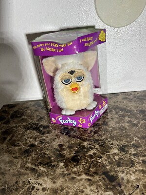 Vintage Furby White In Box