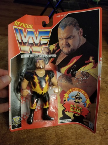 WWF Hasbro Bam Bam Bigelow Red Card...
