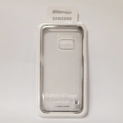 Samsung Case EF-QG935CSEGWW Clear Cover, Galaxy S7 edge, transparent/silver