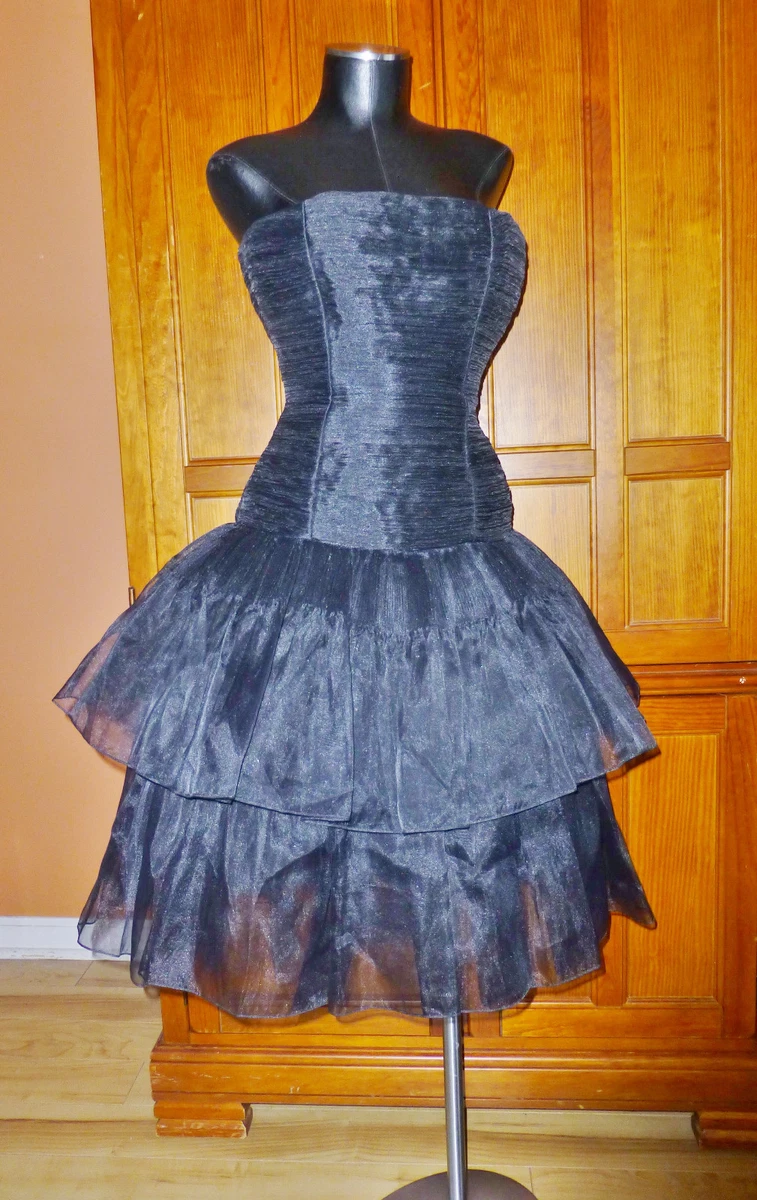 80s strapless hotsell prom dress