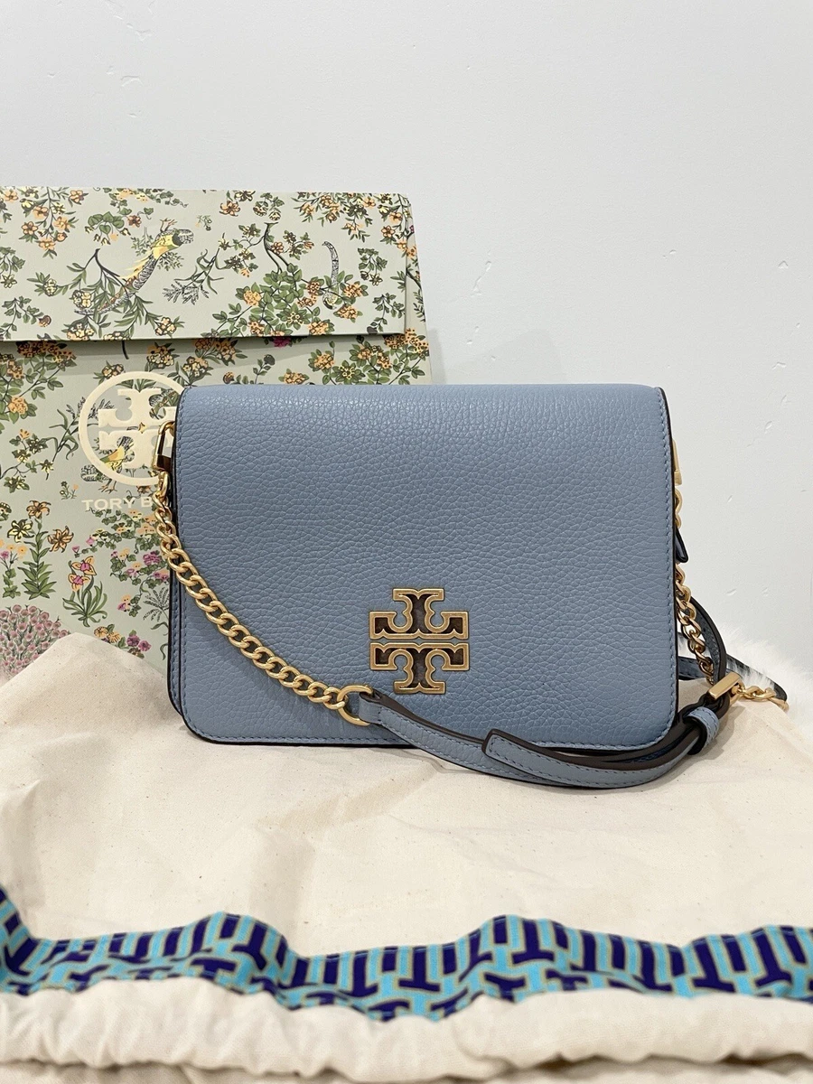 Tory Burch, Bags, Nwt Tory Burch Britten Crossbody In Blue Cloud