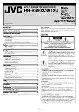 JVC HR-S3902U HR-S3912U VCR Owners Instruction Manual Reprint